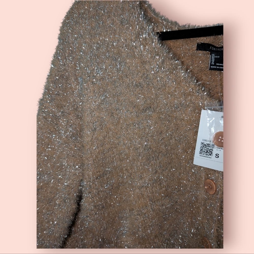 Forever 21 Tinsel Eyelash Sweater NWT - Picture 4 of 4